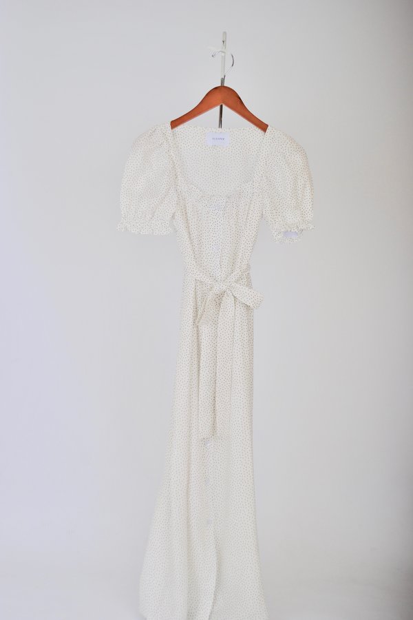 navy linen dress mini Linen Decima Mini Dress, M
