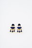 Vintage Lapis Rain Cloud Earrings - Gold - Thumbnail 1