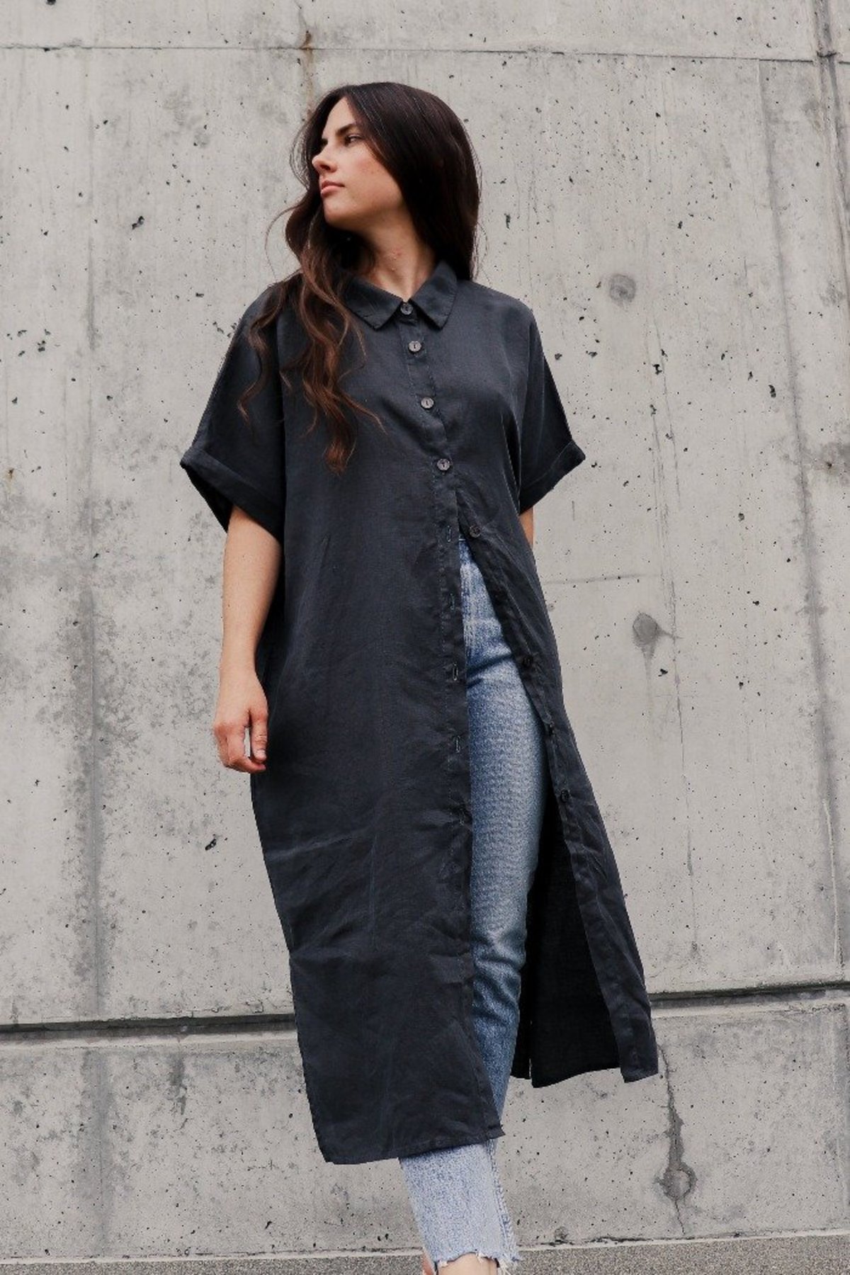 Filosofia Alexa Shirt Dress - Ink - Image 3 of 6