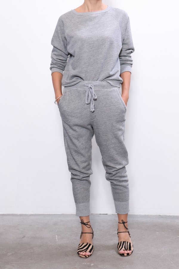 Nili Lotan Classic Crew Neck Sweatshirt - Heather Grey Nili Lotan Classic Crew Neck Sweatshirt - Heather Grey