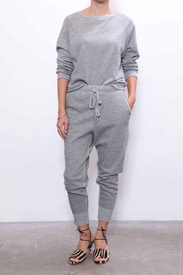Nili Lotan Classic Crew Neck Sweatshirt - Heather Grey Nili Lotan Classic Crew Neck Sweatshirt - Heather Grey
