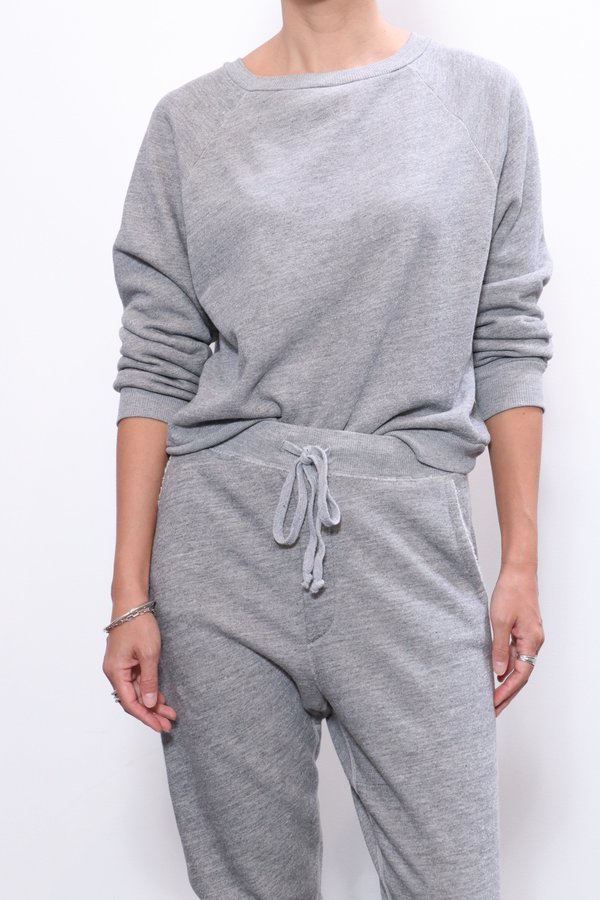 Nili Lotan Classic Crew Neck Sweatshirt - Heather Grey Nili Lotan Classic Crew Neck Sweatshirt - Heather Grey