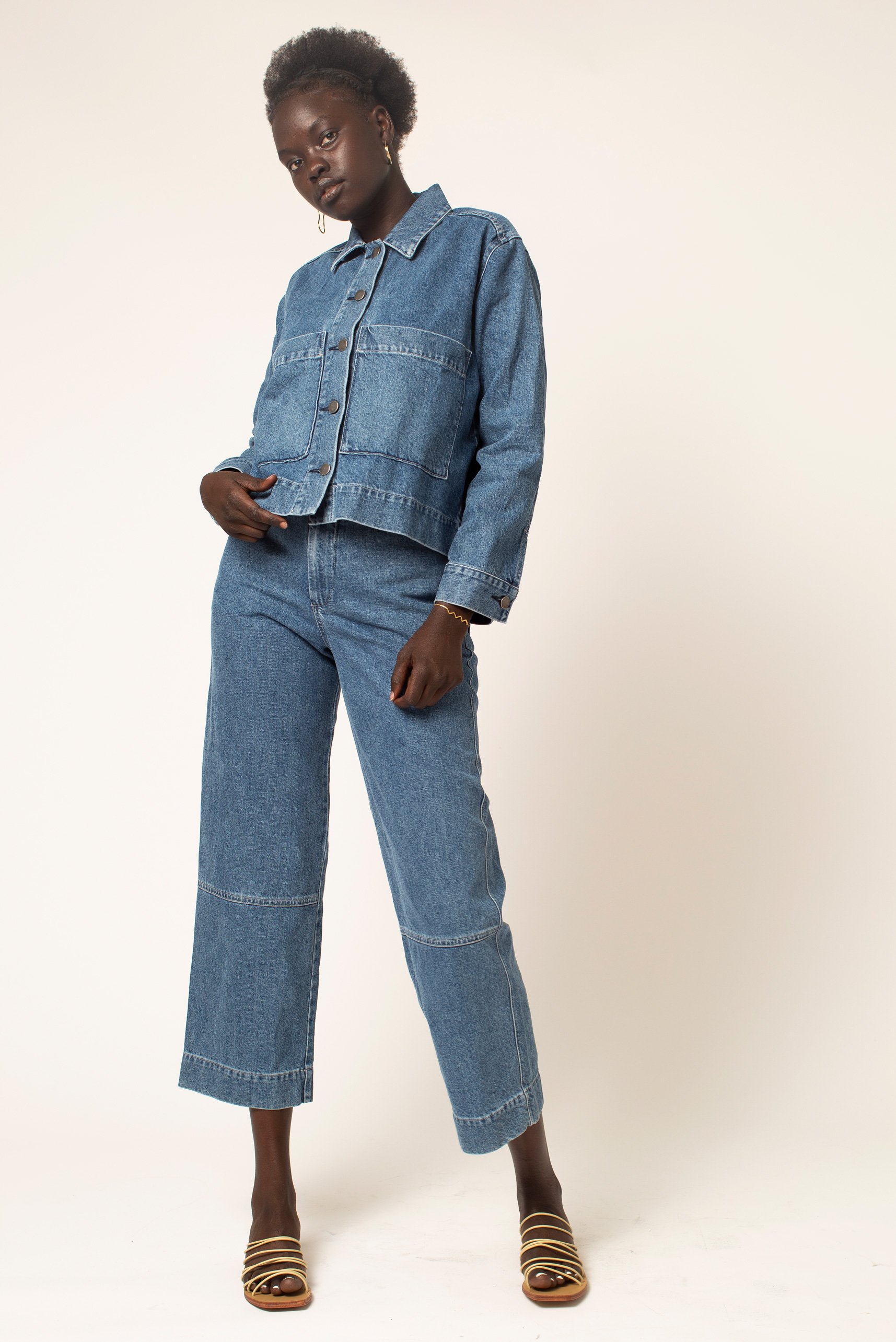 Micaela Greg Haze Work Jacket - Indigo | Garmentory