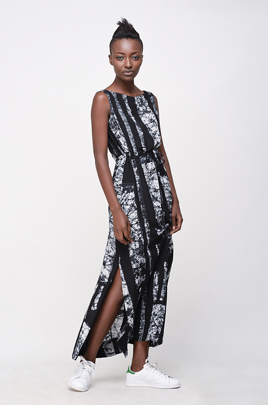 Osei-Duro Guise Maxi Dress in B&W Parallel Osei-Duro Guise Maxi Dress in B&W Parallel