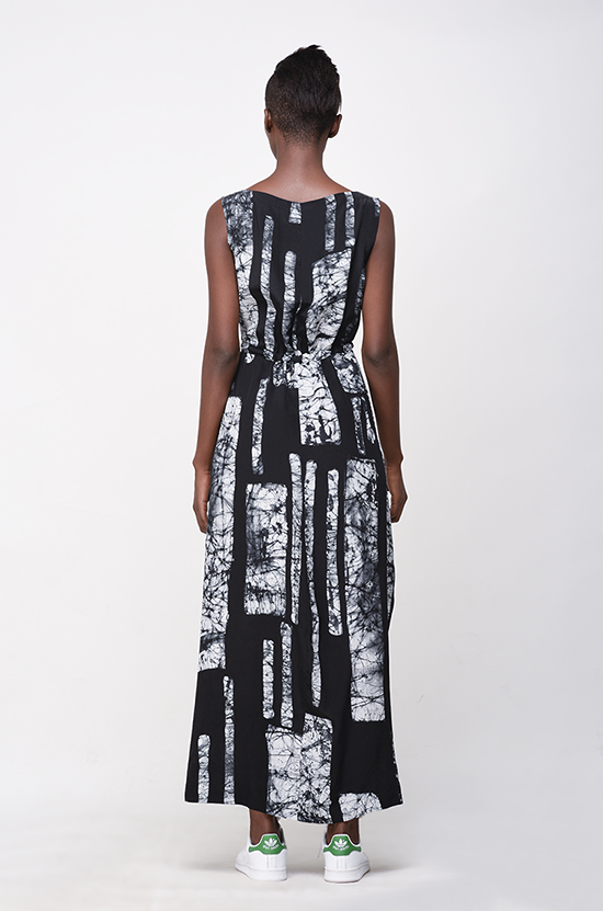 Osei-Duro Guise Maxi Dress in B&W Parallel Osei-Duro Guise Maxi Dress in B&W Parallel