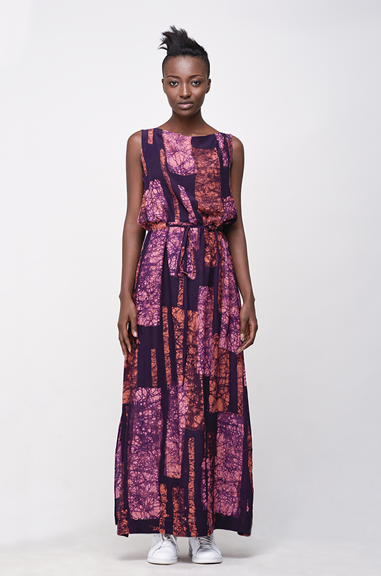 Osei-Duro Guise Maxi Dress in Carmine Streak Osei-Duro Guise Maxi Dress in Carmine Streak