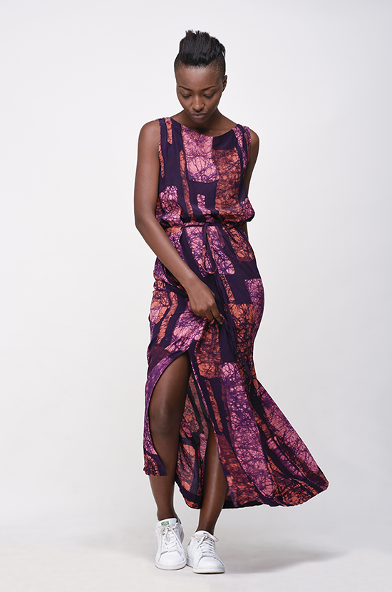 Osei-Duro Guise Maxi Dress in Carmine Streak Osei-Duro Guise Maxi Dress in Carmine Streak