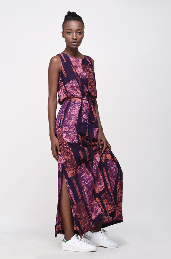 Osei-Duro Guise Maxi Dress in Carmine Streak Osei-Duro Guise Maxi Dress in Carmine Streak