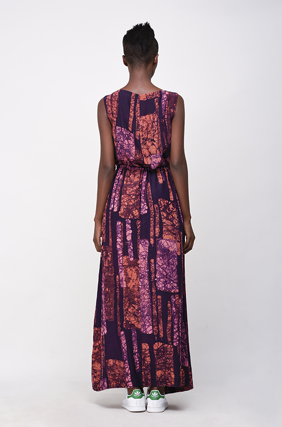 Osei-Duro Guise Maxi Dress in Carmine Streak Osei-Duro Guise Maxi Dress in Carmine Streak