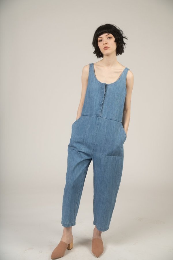 Ilana Kohn Leroy Jumpsuit - Faded Denim 