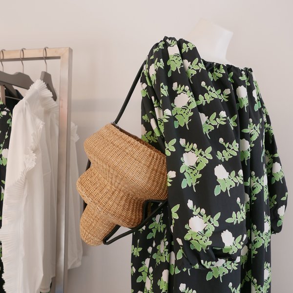 Inès Bressand Straw Wave Bucket Bag No.8 Inès Bressand Straw Wave Bucket Bag No.8
