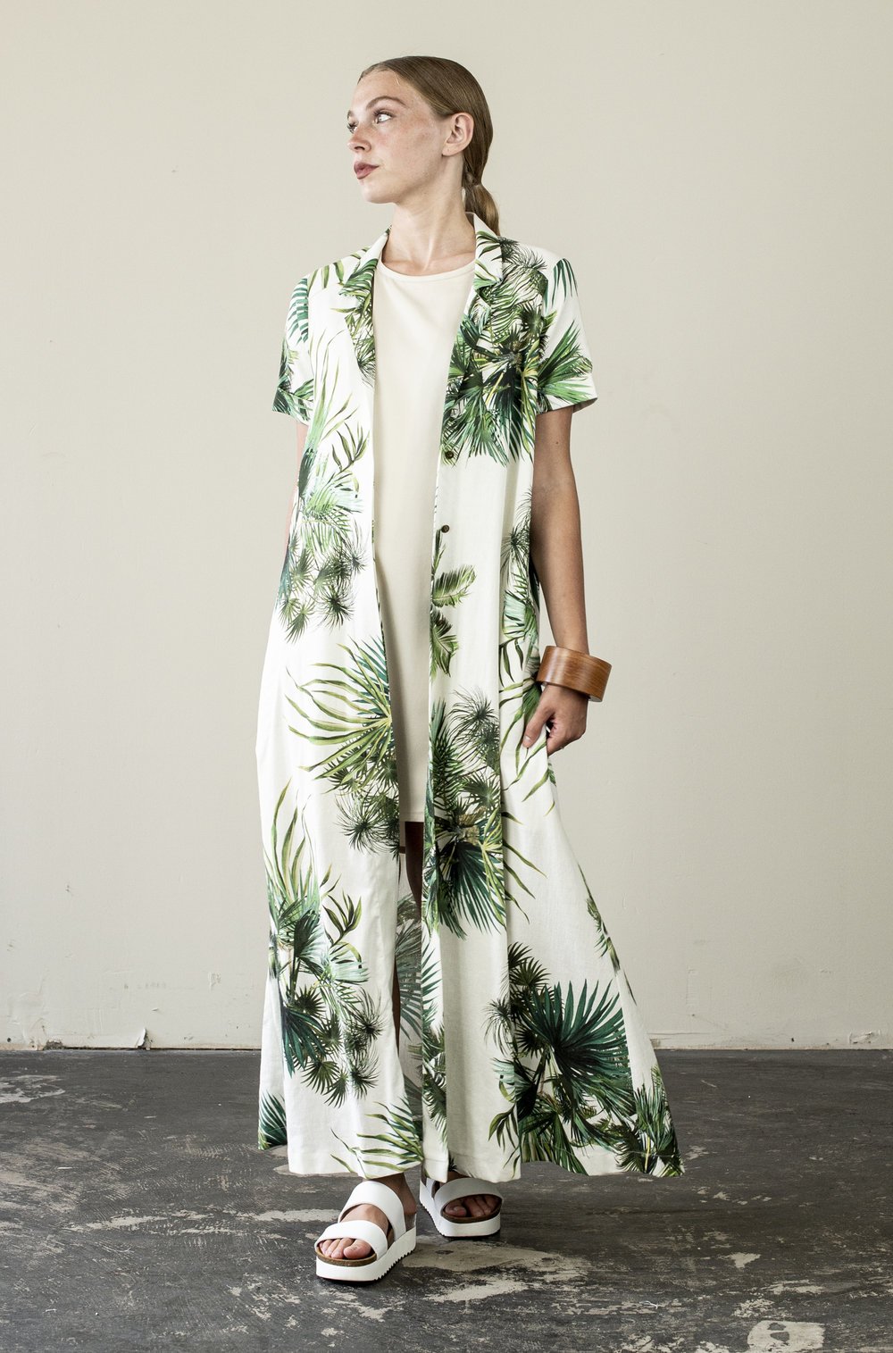 Jude Clothing Long Island Maxi Dress Tropical Print Garmentory