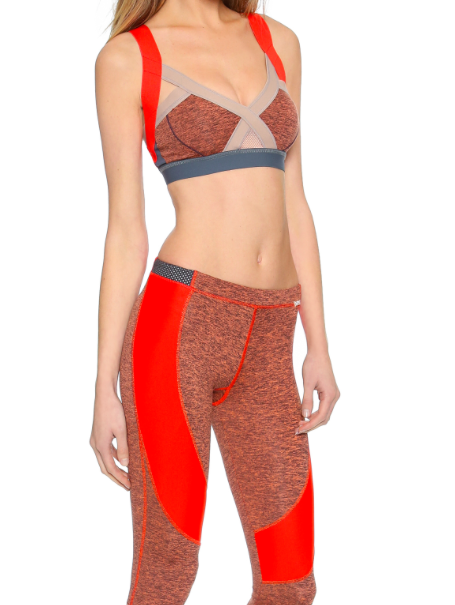 VPL Insertion Bra W: Salmon Marl x Red VPL Insertion Bra W: Salmon Marl x Red