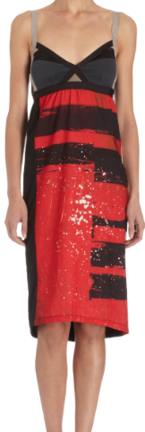 VPL Insertion Narrow Midi: Red Print VPL Insertion Narrow Midi: Red Print