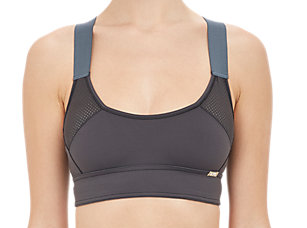 VPL Neo Gridlock Bra: All Charcoal VPL Neo Gridlock Bra: All Charcoal