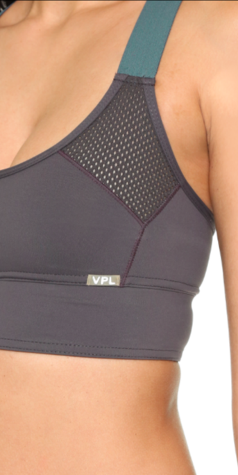 VPL Neo Gridlock Bra: All Charcoal VPL Neo Gridlock Bra: All Charcoal