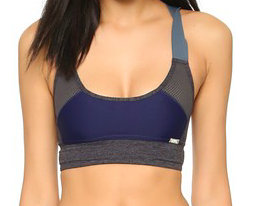 VPL Neo Gridlock Bra: Charcoal Marl x Blue VPL Neo Gridlock Bra: Charcoal Marl x Blue