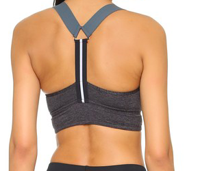 VPL Neo Gridlock Bra: Charcoal Marl x Blue VPL Neo Gridlock Bra: Charcoal Marl x Blue