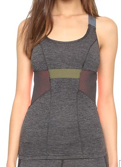 VPL Neo Overall Tank Shelf: Charcoal Marl x Caution Orange VPL Neo Overall Tank Shelf: Charcoal Marl x Caution Orange