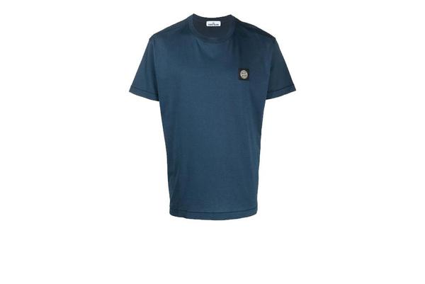 stone island patch logo t shirt