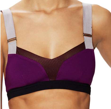 VPL Stripe B Bra "Upcycle": Eggplant Plum VPL Stripe B Bra "Upcycle": Eggplant Plum