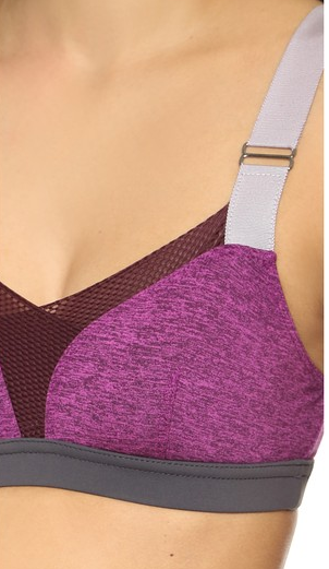 VPL Stripe B Bra: Eggplant Marl VPL Stripe B Bra: Eggplant Marl