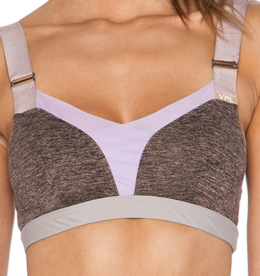 VPL Stripe B Bra: Fawn Marl x Lavendula VPL Stripe B Bra: Fawn Marl x Lavendula