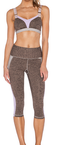 VPL Stripe B Bra: Fawn Marl x Lavendula VPL Stripe B Bra: Fawn Marl x Lavendula