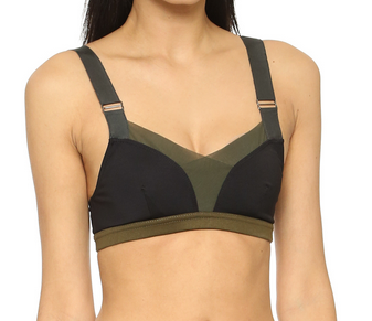 VPL Stripe B Bra: Military VPL Stripe B Bra: Military