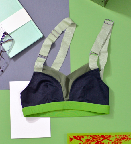 VPL Stripe B Bra: Moss VPL Stripe B Bra: Moss