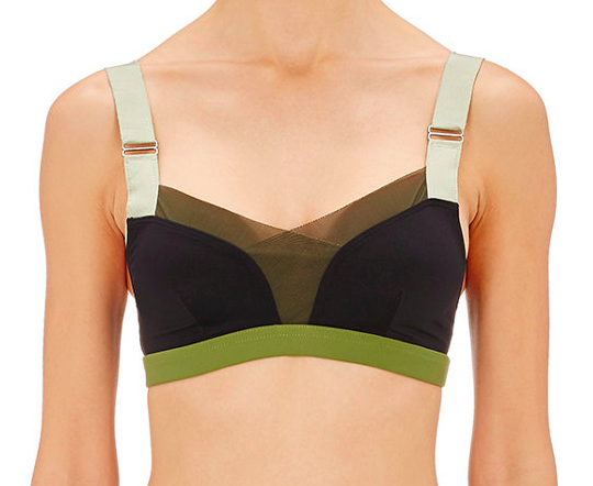 VPL Stripe B Bra: Moss VPL Stripe B Bra: Moss