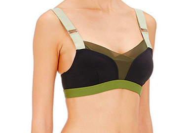 VPL Stripe B Bra: Moss VPL Stripe B Bra: Moss