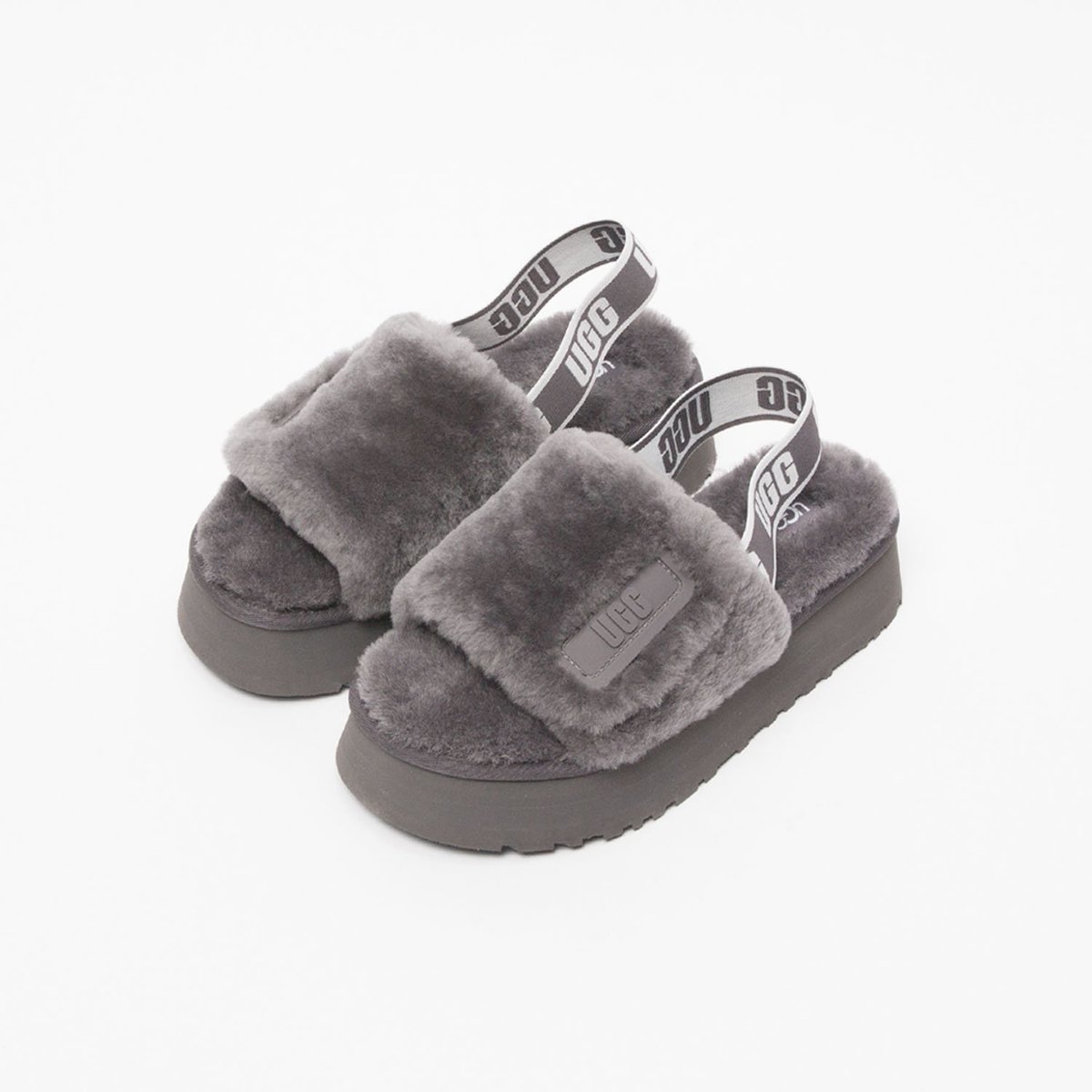 UGG Disco Slide Dark Grey Garmentory