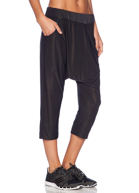 VPL Tracking Pants: Black & Turquoise VPL Tracking Pants: Black & Turquoise
