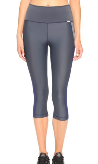 VPL X-Curvate Capri: Charcoal x Blue Denim VPL X-Curvate Capri: Charcoal x Blue Denim