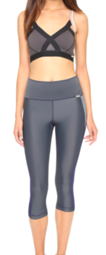 VPL X-Curvate Capri: Charcoal x Blue Denim VPL X-Curvate Capri: Charcoal x Blue Denim
