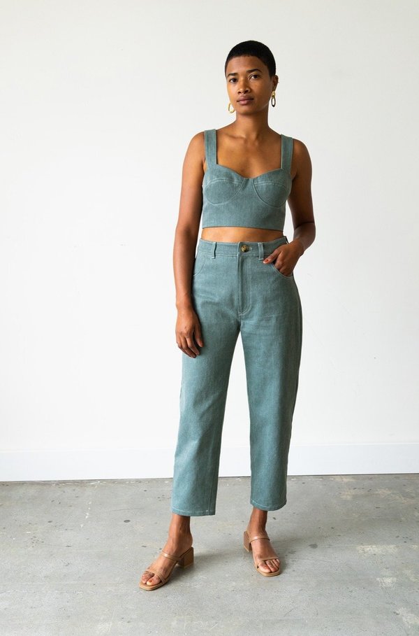 Waltz Carrot Jean - Sage Denim Waltz Carrot Jean - Sage Denim