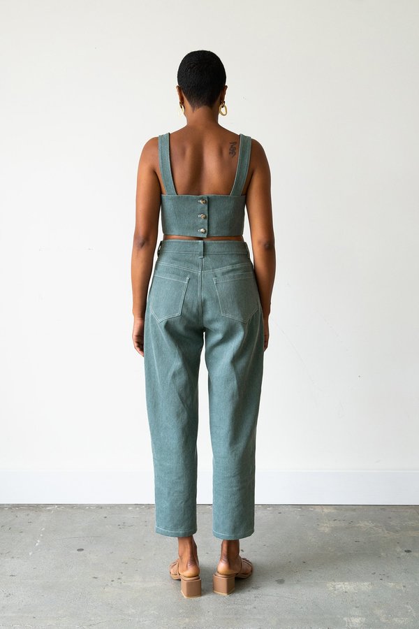 Waltz Carrot Jean - Sage Denim Waltz Carrot Jean - Sage Denim