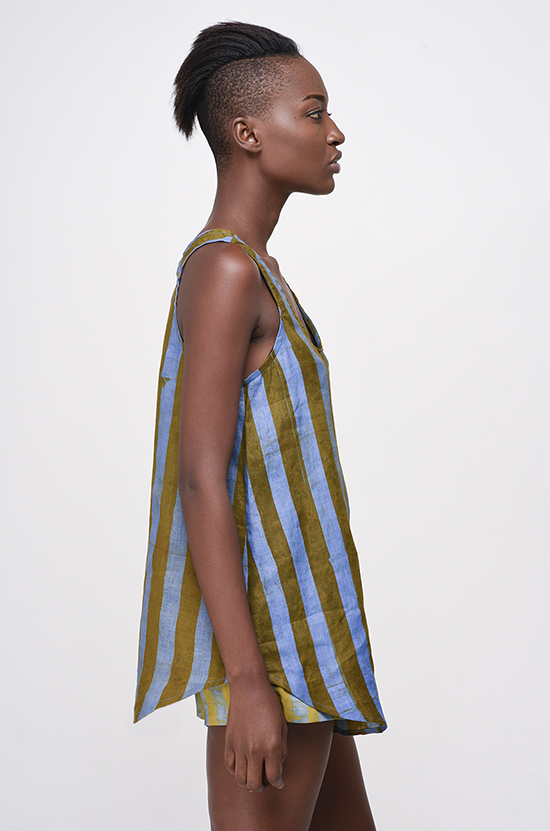 Osei-Duro Runa Tank in Lawn Stripe Osei-Duro Runa Tank in Lawn Stripe