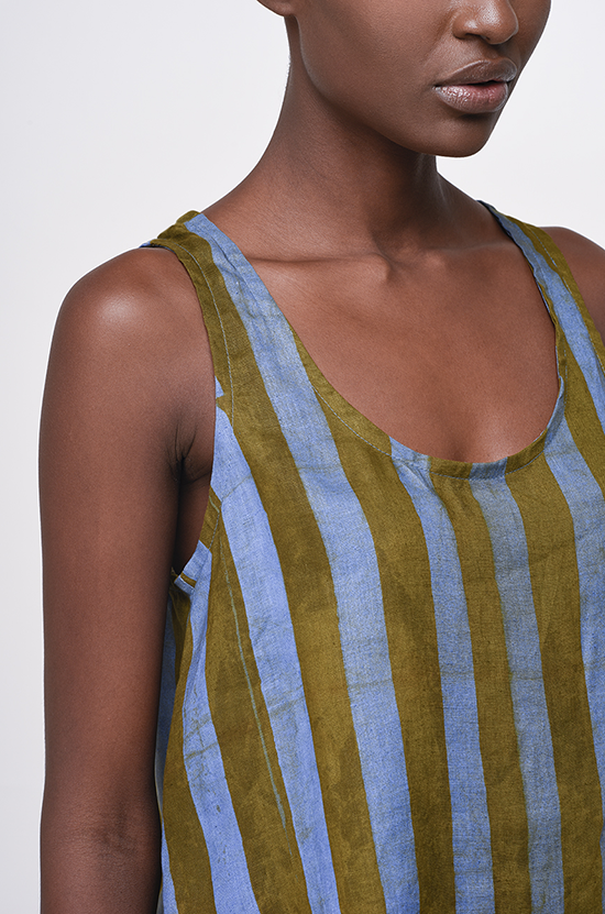 Osei-Duro Runa Tank in Lawn Stripe Osei-Duro Runa Tank in Lawn Stripe