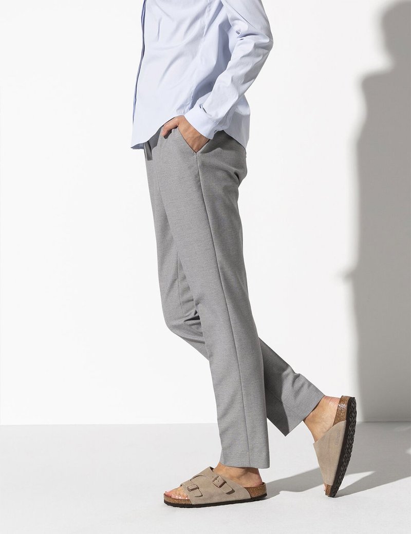 Birkenstock Zurich Suede Leather Regular Soft Footbed Sandal