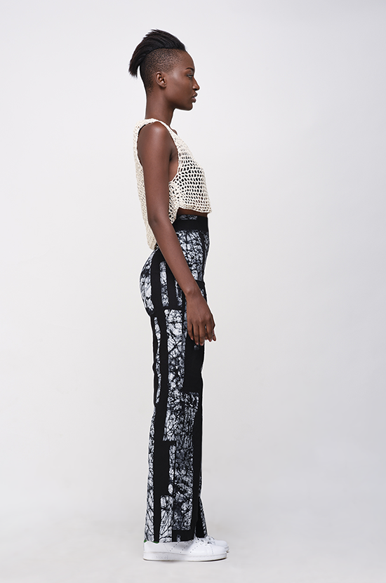 Osei-Duro Slant Trousers in B&W Parallel Osei-Duro Slant Trousers in B&W Parallel