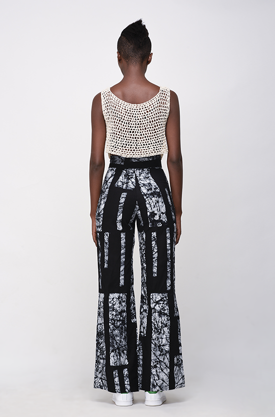 Osei-Duro Slant Trousers in B&W Parallel Osei-Duro Slant Trousers in B&W Parallel
