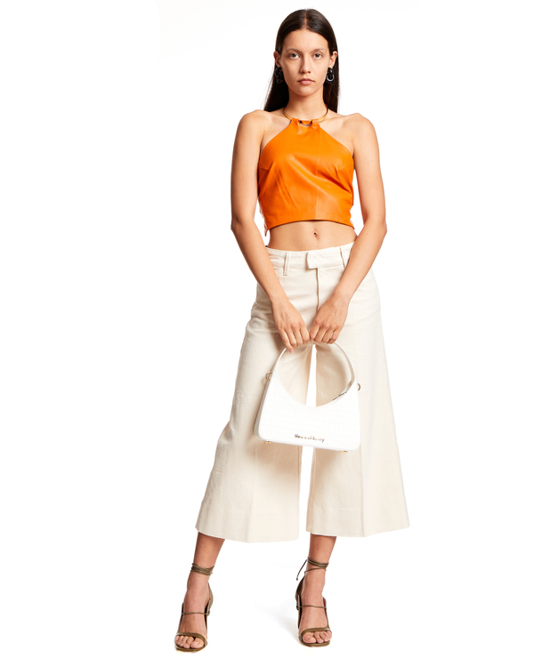 House of Sunny Halter Baleari Crop Top - Orange House of Sunny Halter Baleari Crop Top - Orange