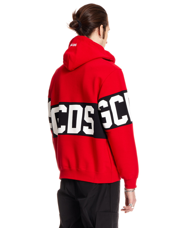 スウェット・トレーナー GCDS Logo print hoodie GCDS logo-embroidered Hoodie | Red | FARFETCH