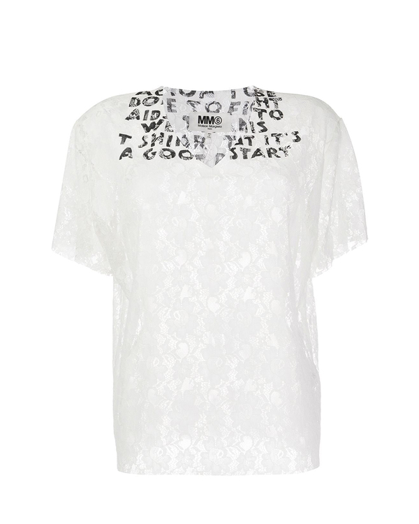 mm6 Maison Margiela エイズt vネック VネックSIDA Tシャツ｜MM6 MAISON MARGIELA｜MOGGIE CO-OP