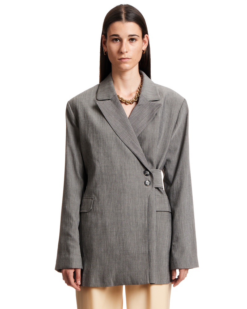 GANNI Suiting Blazer - Melange | Garmentory