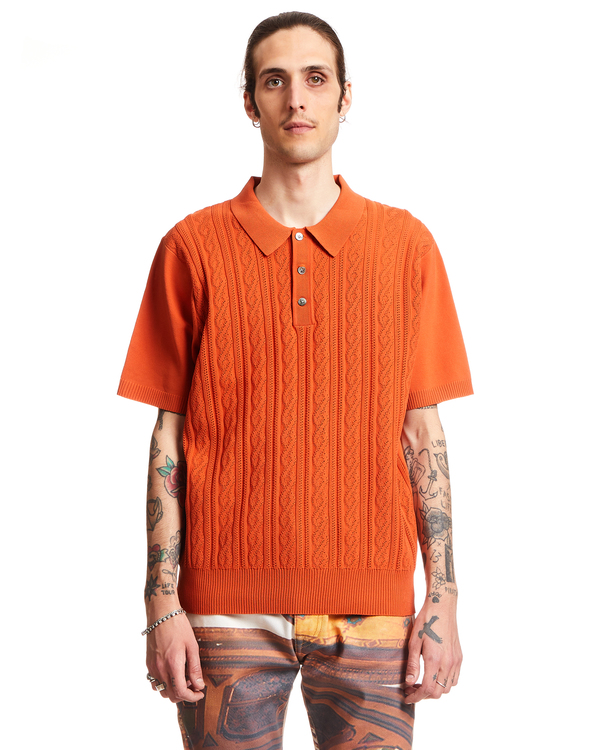 Cable Knit Polo Stussy Cable Short Sleeve Polo 20ss Stussy Cable