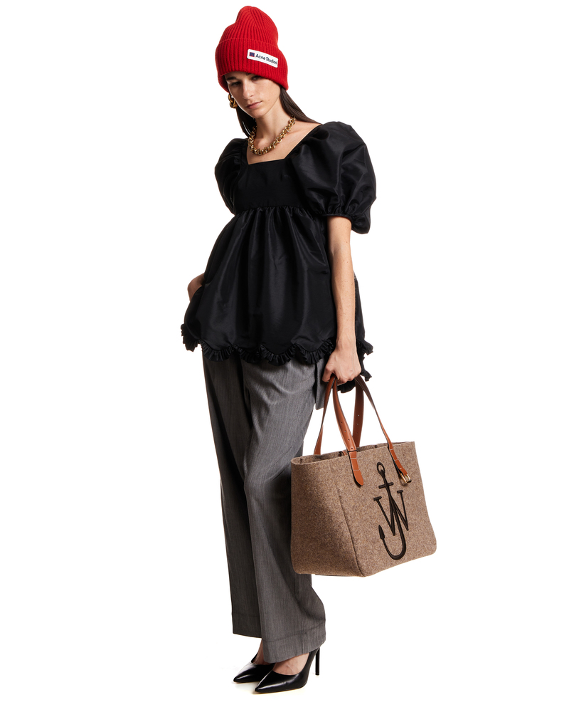 Cecilie Bahnsen Vega puff-sleeve blouse - ShopStyle Tops