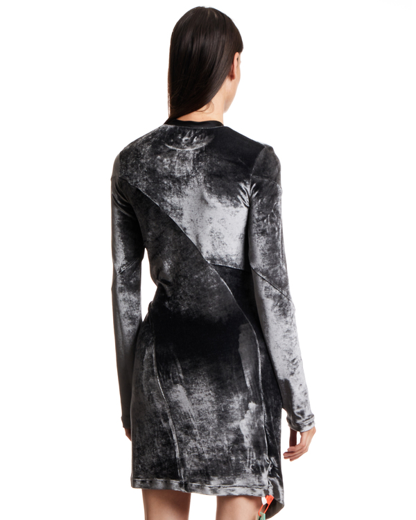 knee length dresses for ladies Miss Circle Women Ashton Off Shoulder Velvet Long Sleeve Bodycon Dress